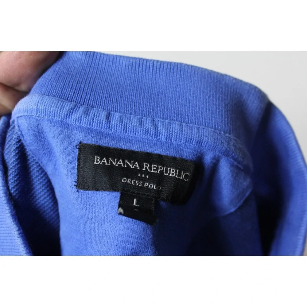 Banana Republic Men Polo Shirt Dress Polo Short Sleeve Size Large
